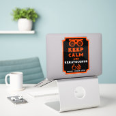 Sticker Soutien Et Sensibilisation À Keratoconus (Ordinateur portable sur le bureau)