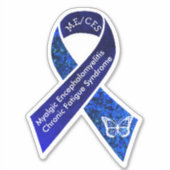 Sticker Soutien et sensibilisation du ME/CFS (Devant)