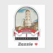 Sticker Souvenir de l'Autriche (Feuille)