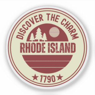 Sticker Souvenir de Rhode Island - Cadeau de l'État de RI