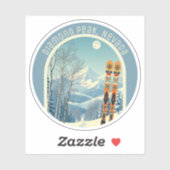 Sticker Souvenir de ski Diamond Peak Nevada (Feuille)