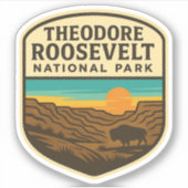 Sticker souvenir du parc national Theodore Rooseve (Devant)