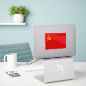 Sticker Soviet Union Flag, USSR, CCCP, Communism, Lenin (Ordinateur portable sur le bureau)
