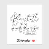 Sticker Soyez calme et connaissez (Feuille)