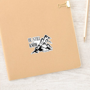 Sticker Soyez Calme & Sachez – Psaume 46:10