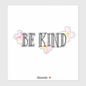 Sticker Soyez comme Citation Florale Inspirationnelle (Feuille)