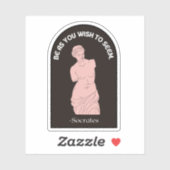 Sticker Soyez Comme Vous Voulez Sembler | Stoicisme modern (Feuille)