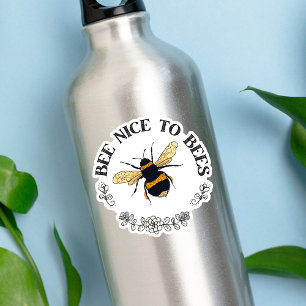 Sticker Soyez gentil avec les abeilles mignonnes Bumblebee