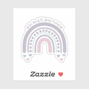 Sticker Soyez gentil avec votre esprit Rainbow French Gr