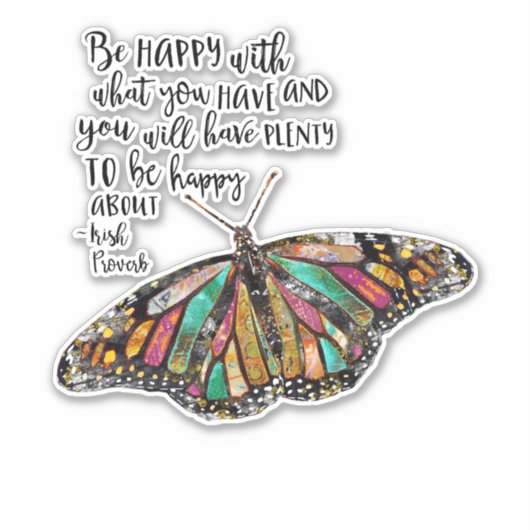 Sticker Soyez heureux (Devant)