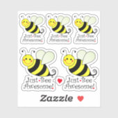 Sticker Soyez Simplement Génial Bumble Bees Contour Cut (Feuille)