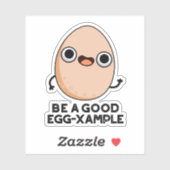 Sticker Soyez Un Bon Oeuf Exemple De Jeu D'Oeuf Drôle (Feuille)