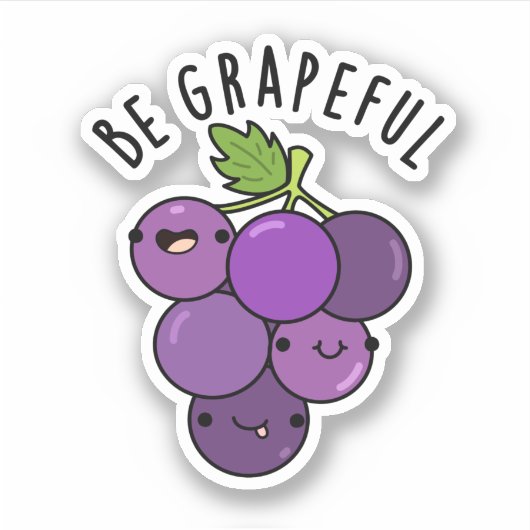 Sticker Soyez un jeu de pépins de raisin positif (Devant)
