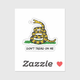Sticker Soyez un vrai libertaire Ne marchez pas sur moi