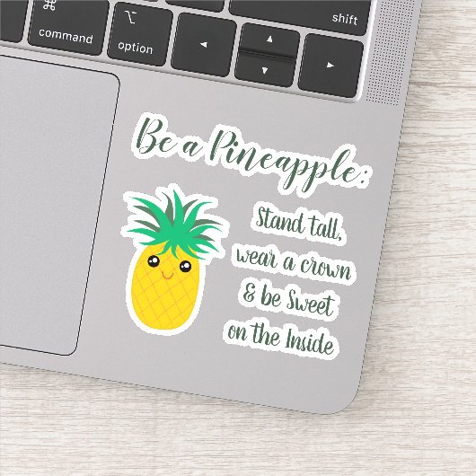 Sticker Soyez Une Citation Inspirationnelle À L'Ananas En (Détail)