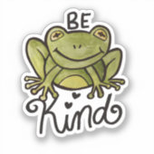 Sticker Soyez une grenouille (Recto)