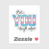 Sticker Soyez vous ils s'adapteront (Feuille)