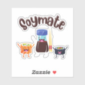Sticker soymate , soy sushi (Feuille)