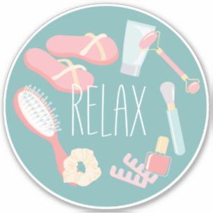 Sticker Spa choses RELAXER rond