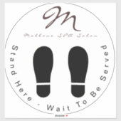 Sticker Spa de Parties scintillant violet tendance Attende (Feuille)