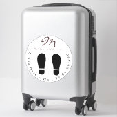 Sticker Spa de Parties scintillant violet tendance Attende (Sur valise)