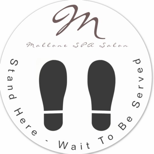 Sticker Spa de Parties scintillant violet tendance Attende (Devant)