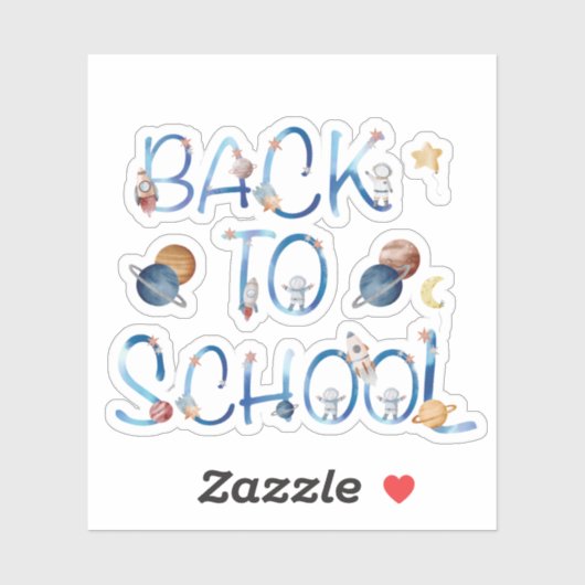 Sticker Space, back to school (Feuille)