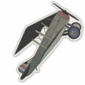 Sticker Spad XIII, Avion de chasse Biplane (Devant)