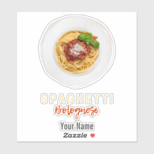 Sticker Spaghetti bolognaise pâtes nouilles chef gourmet