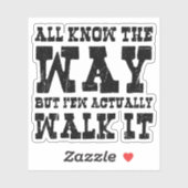 Sticker Spaghetti Western Style Bouddhisme Zen (Feuille)