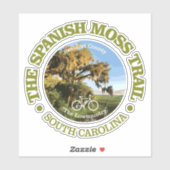 Sticker Spanish Moss Trail (cycling c) (Feuille)