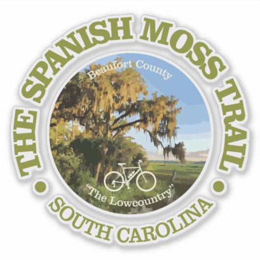 Sticker Spanish Moss Trail (cycling c) (Devant)