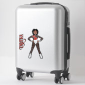 Sticker Spark Blanc Pur Danseuse #2 (Sur valise)