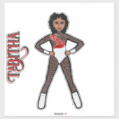 Sticker Spark Blanc Pur Danseuse #2 (Feuille)