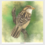 Sticker Sparrow mou (Feuille)