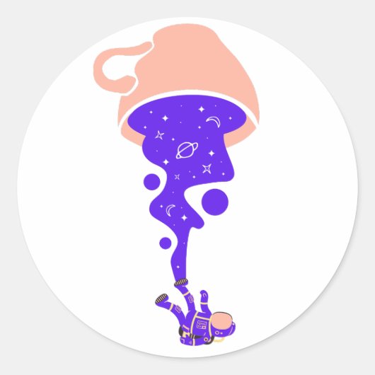 Sticker spatial de l'astronaute de la Coupe Gravit (Devant)