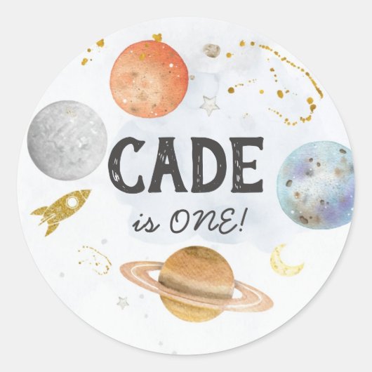 Sticker spatial, Premier voyage autour de l'autoco (Devant)