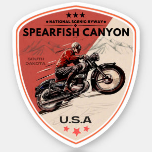 STICKER SPEARFISH CANYON AUTOROUTE PITTORESQUE BYWAY
