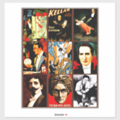 Sticker spectacle secondaire freaks magiciens illusionnist (Feuille)