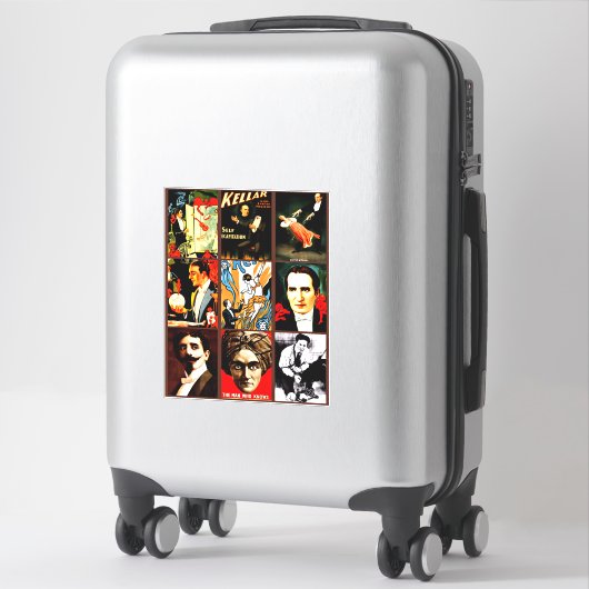 Sticker spectacle secondaire freaks magiciens illusionnist (Sur valise)