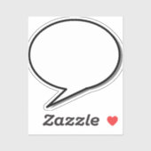 Sticker speech-bubble arrow (Feuille)