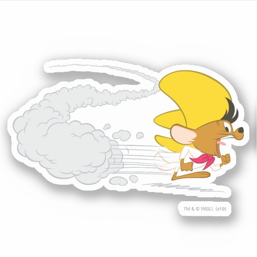 Sticker SPEEDY GONZALES™ s'exécute en couleur (Devant)