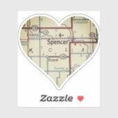 Sticker Spencer Iowa (Feuille)