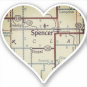 Sticker Spencer Iowa (Devant)