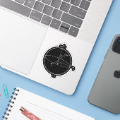 Sticker Sphère Bloch | Physique / Maths Quantum Bit (Ordinateur portable avec iPhone)