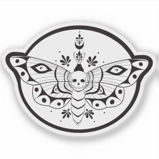 Sticker Sphinx à tête de mort (Devant)
