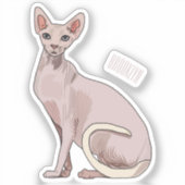 Sticker Sphynx cat (Recto)