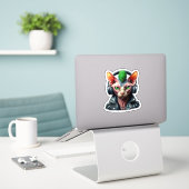 STICKER SPHYNX PUNK ROCKER 9 (Ordinateur portable sur le bureau)