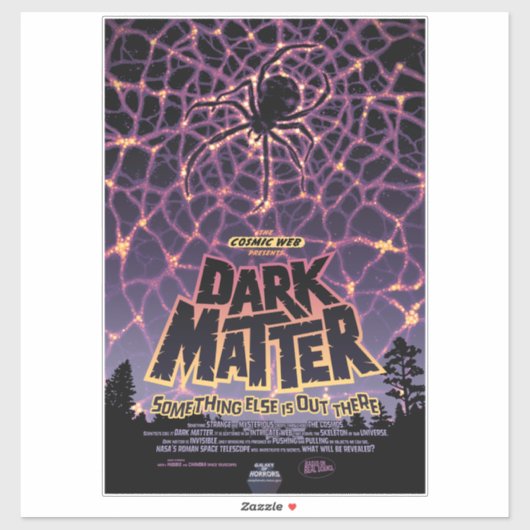 Sticker Spider Cosmic Web, Galaxie d'Halloween des horreur (Feuille)