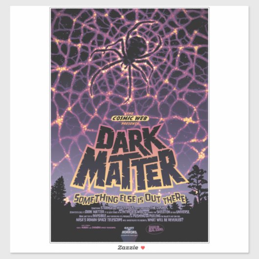 Sticker Spider Cosmic Web, Galaxie d'Halloween des horreur (Feuille)